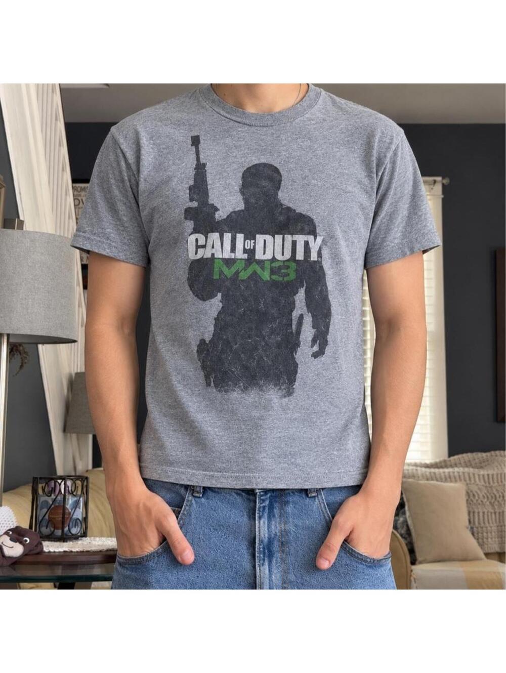 Super fire, Y2K, Call of Duty®, modern warfare, three promo T-shirt.